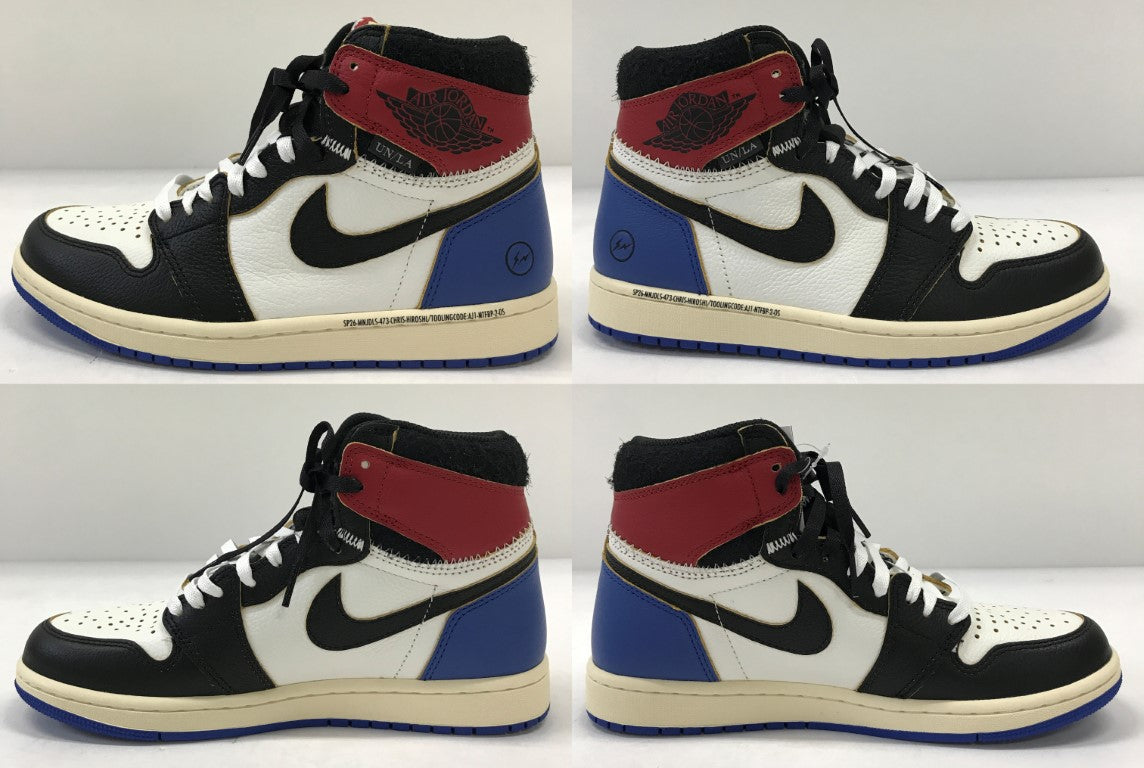 AIR JORDAN Nike Fragment Union 1 High Sneakers Multi Size 26
