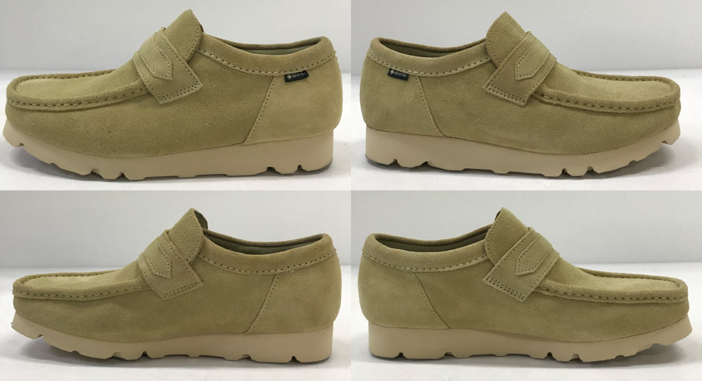 Clarks WallaLoafer GTX Maple Suede Loafer Beige Size 26.5