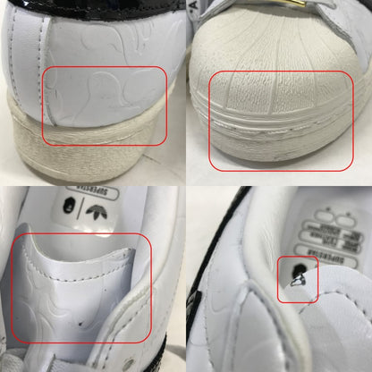 A BATHING APE x adidas Superstar V White Sneakers Size 28