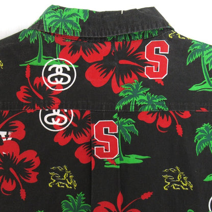 STUSSY Botanical Floral Aloha Shirt Multi Size M