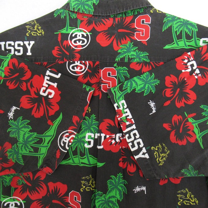 STUSSY Botanical Floral Aloha Shirt Multi Size M