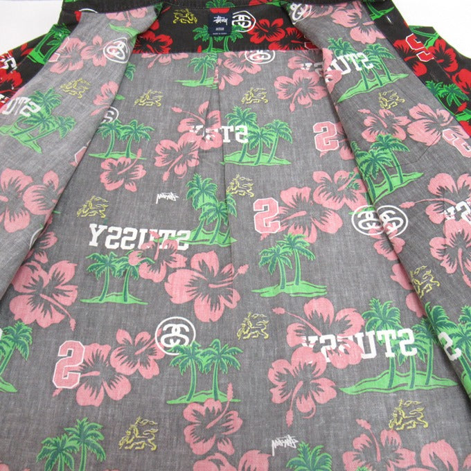 STUSSY Botanical Floral Aloha Shirt Multi Size M