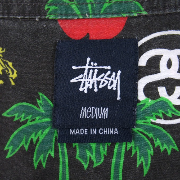 STUSSY Botanical Floral Aloha Shirt Multi Size M