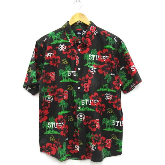 STUSSY Botanical Floral Aloha Shirt Multi Size M