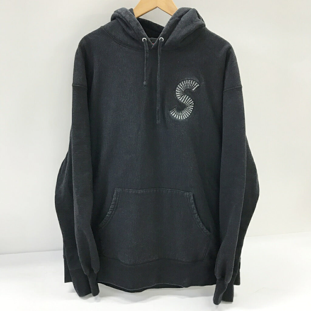 Supreme S Logo Hoodie Black Size XL