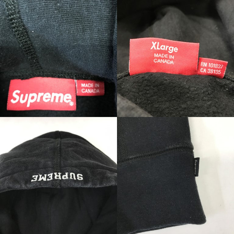 Supreme S Logo Hoodie Black Size XL
