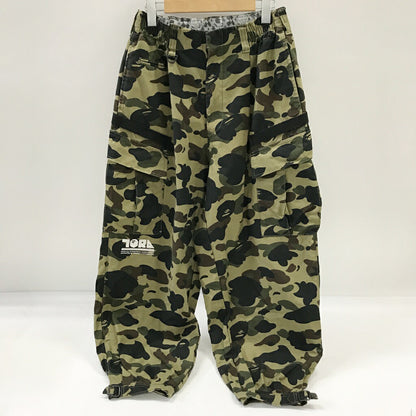 A BATHING APE x TORAICHI 1ST CAMO Nikka Pants Green Size M