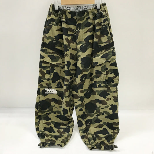 A BATHING APE x TORAICHI 1ST CAMO Nikka Pants Green Size M
