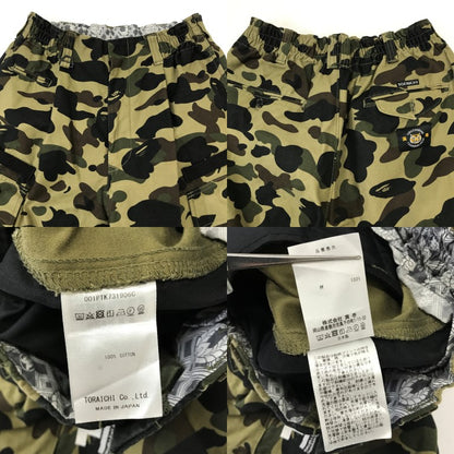 A BATHING APE x TORAICHI 1ST CAMO Nikka Pants Green Size M