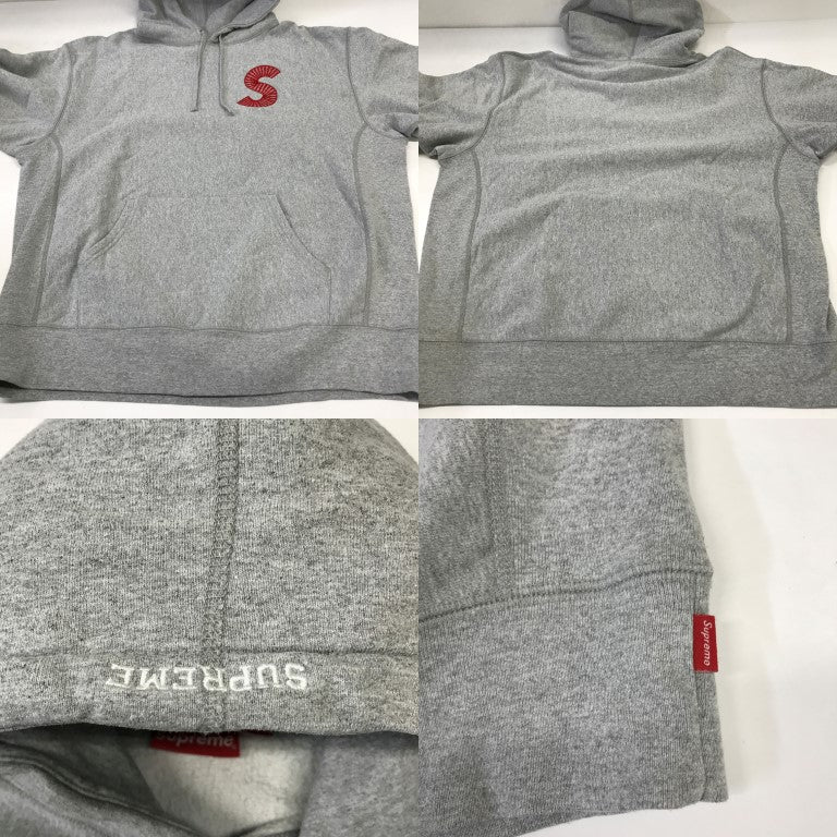 Supreme S Logo Hoodie Gray Size L