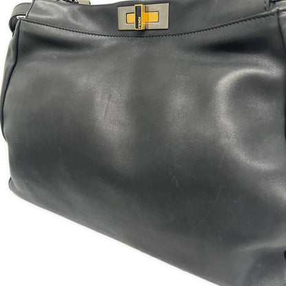 FENDI Peekaboo Large Beaded ZUCCA Handbag Size ONE SIZE