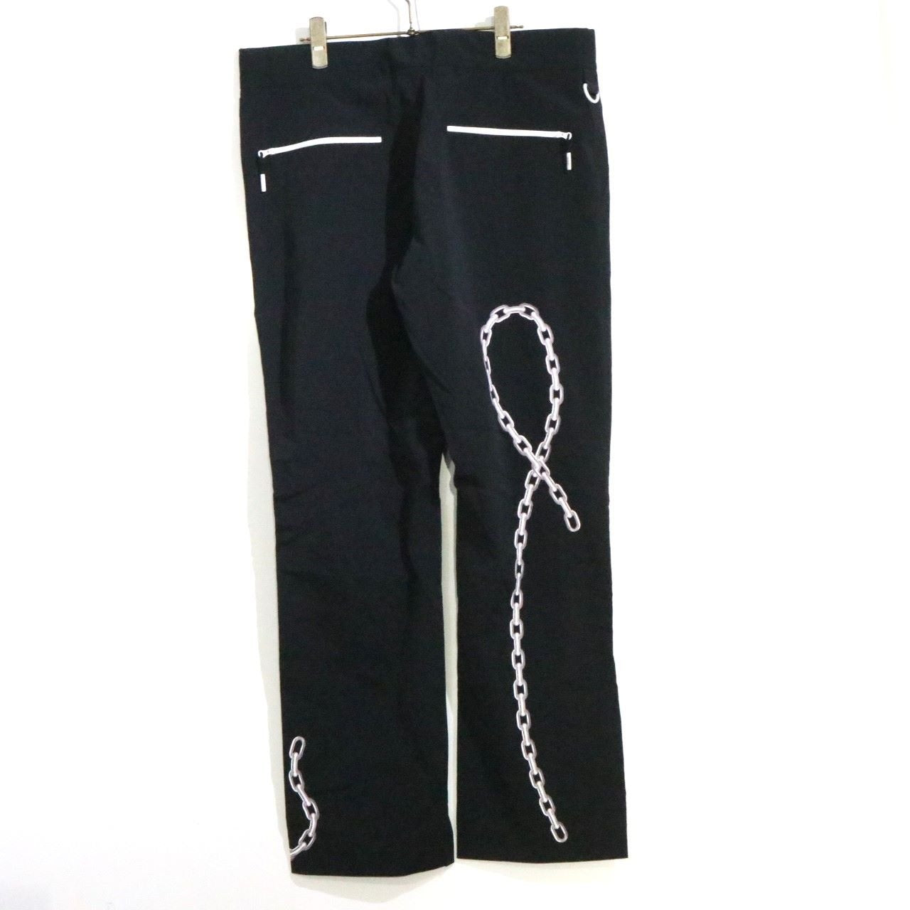 99%IS Zipper Nylon Pants Black Size 4