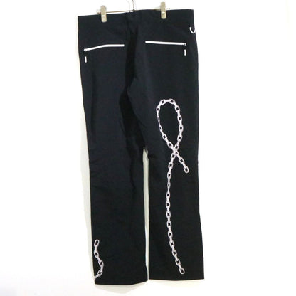 99%IS Zipper Nylon Pants Black Size 4