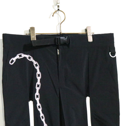 99%IS Zipper Nylon Pants Black Size 4