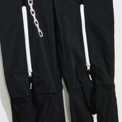99%IS Zipper Nylon Pants Black Size 4