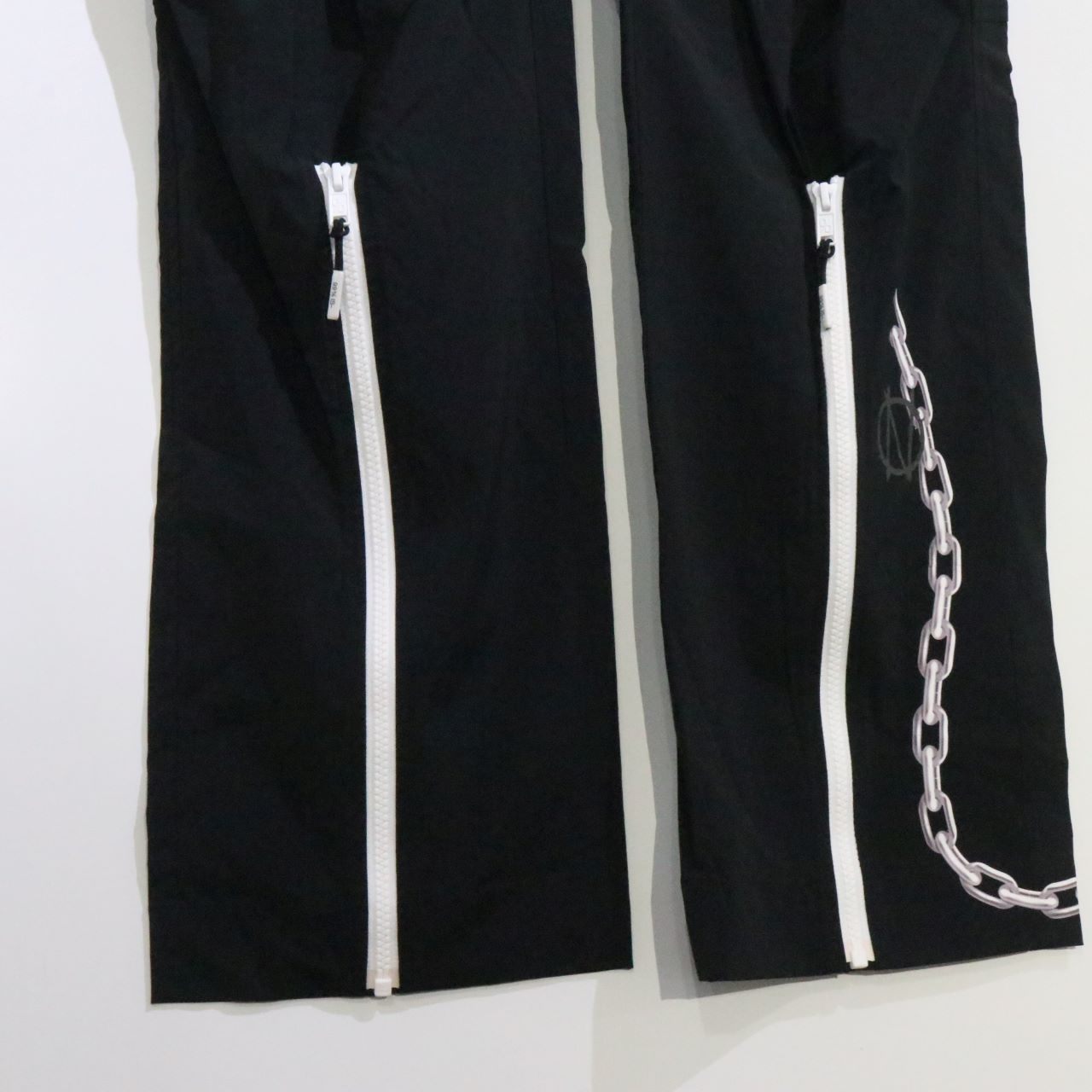 99%IS Zipper Nylon Pants Black Size 4
