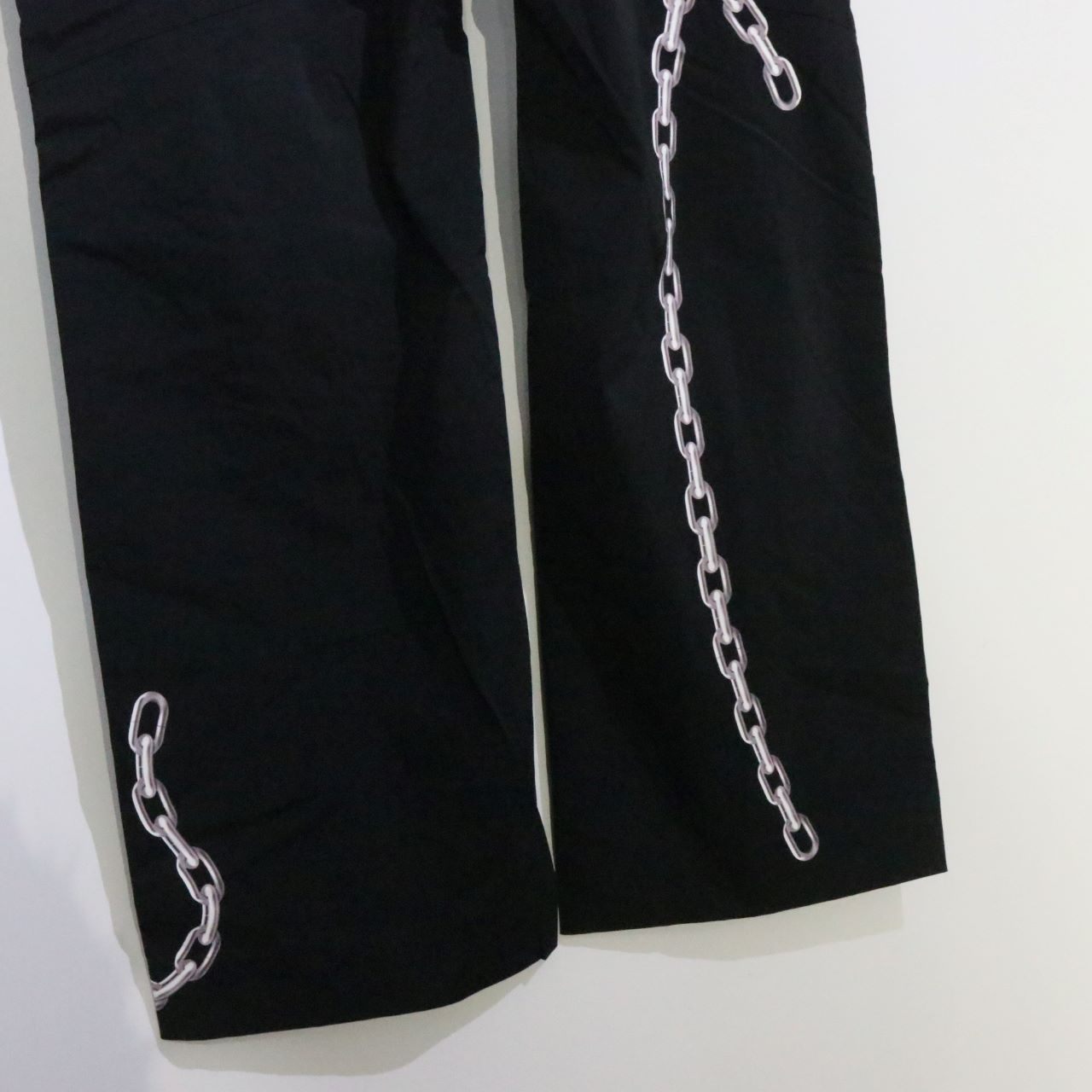 99%IS Zipper Nylon Pants Black Size 4