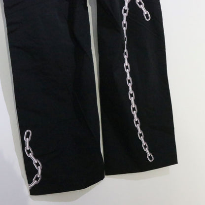 99%IS Zipper Nylon Pants Black Size 4