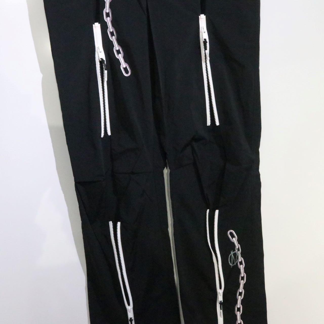 99%IS Zipper Nylon Pants Black Size 4