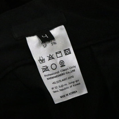 99%IS Zipper Nylon Pants Black Size 4