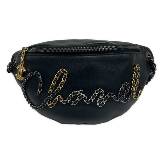CHANEL 20SS SIGNE Coco Mark Chain Bag Black Size ONE SIZE
