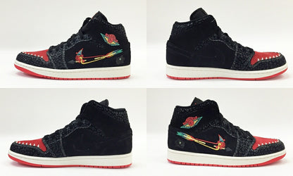 NIKE Air Jordan 1 Mid SE "Siempre Familia" Sneakers Size 9