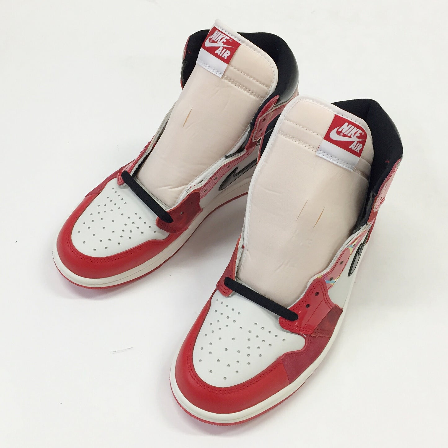 NIKE Air Jordan 1 High OG SP "Spider-Man" Sneakers Size 9