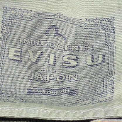 EVISU Lot.0001 Double Knee White Paint Jeans Size 30