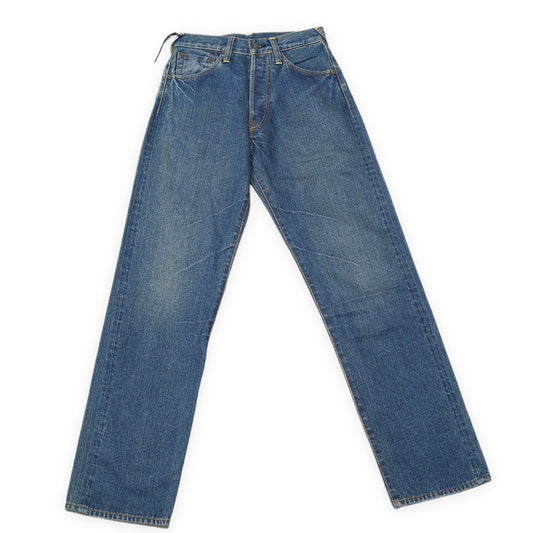EVISU Lot.0001 White Seagull Paint Blue Jeans Size 28