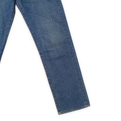 EVISU Lot.0001 White Seagull Paint Blue Jeans Size 28
