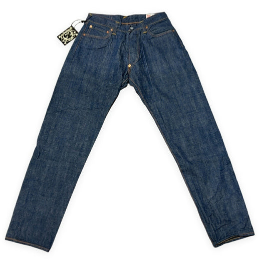 EVISU Lot.2111 Leather Patch Cinch Back Jeans Size 34