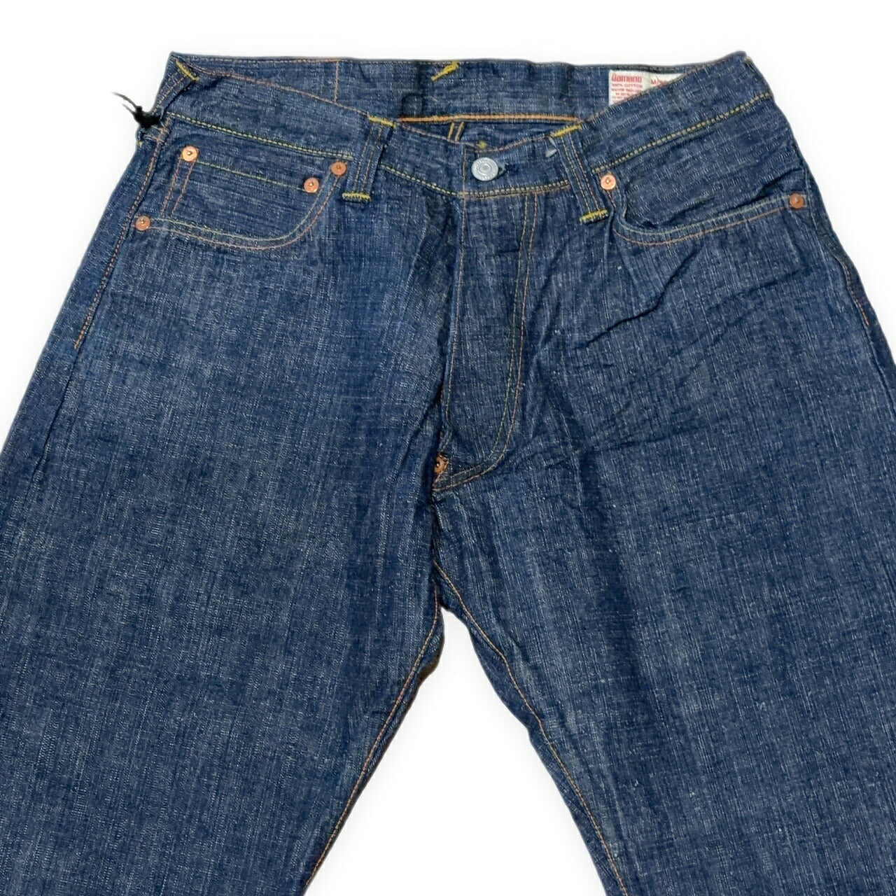 EVISU Lot.2111 "Shinya" Leather Patch Jeans in JP Size 36