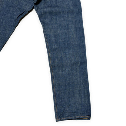 EVISU Lot.2111 "Shinya" Leather Patch Jeans in JP Size 36