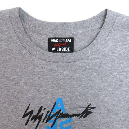 WILDSIDE YOHJI YAMAMOTO x WIND AND SEA T-Shirt Gray Size 4