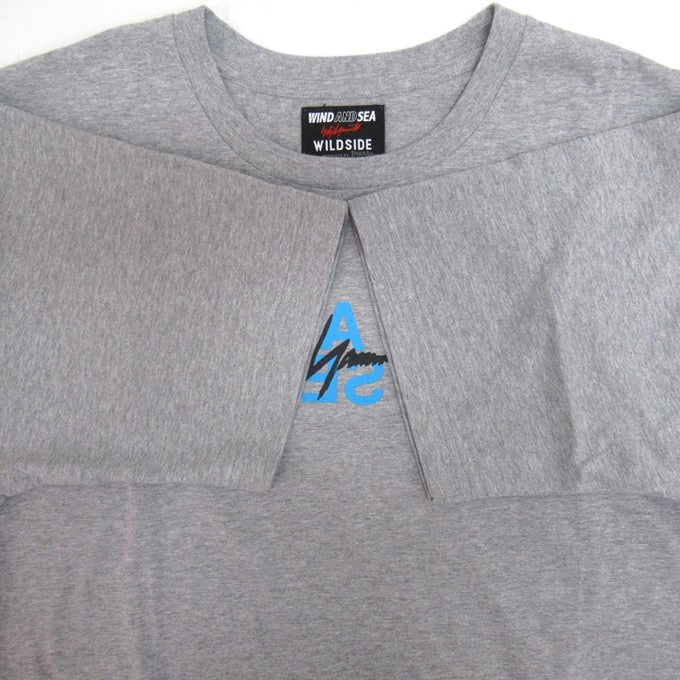 WILDSIDE YOHJI YAMAMOTO x WIND AND SEA T-Shirt Gray Size 4