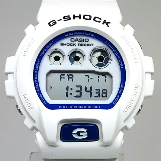 G-SHOCK DW-6900HDS-7 HIDDEN GLOW White Blue Watch Size ONE SIZE