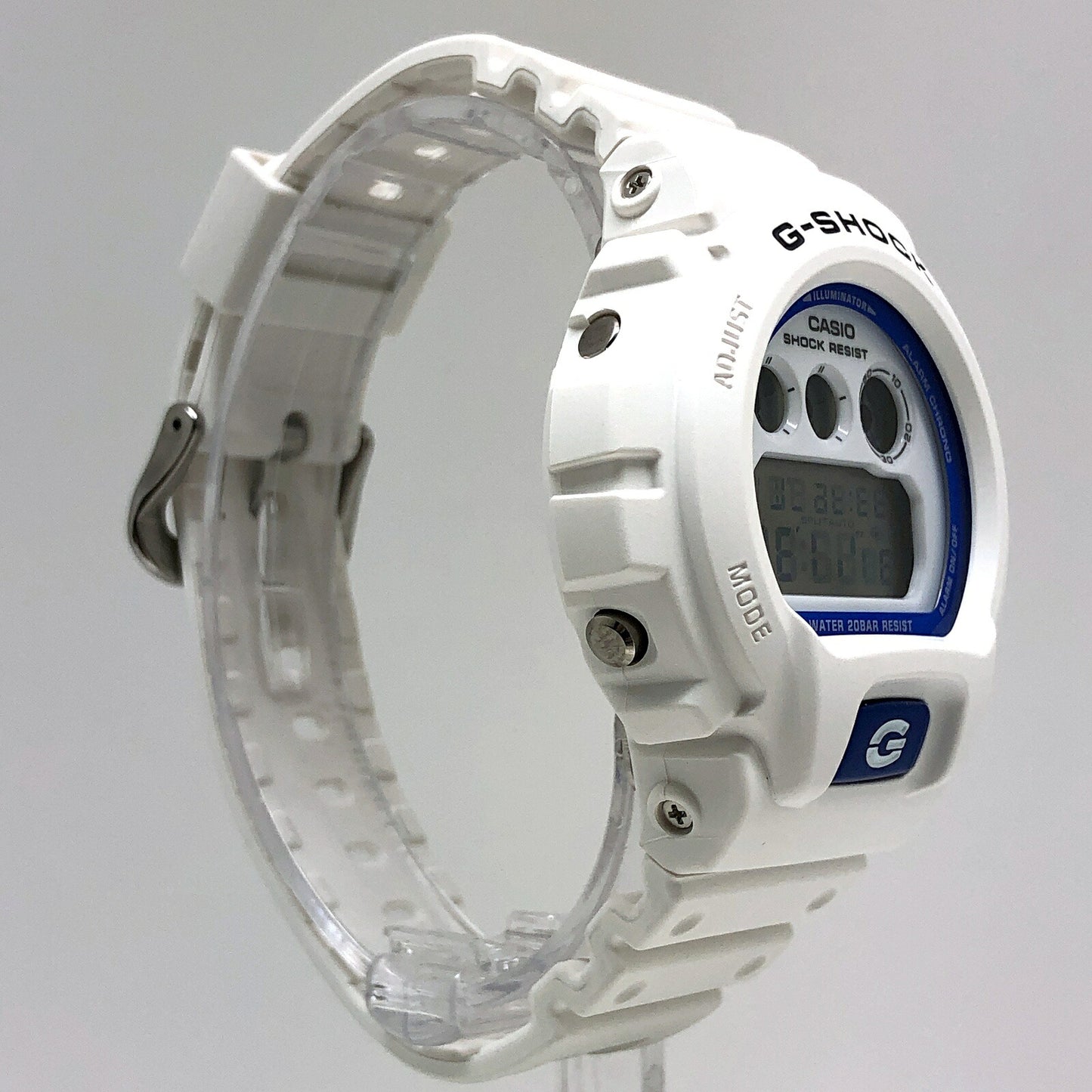 G-SHOCK DW-6900HDS-7 HIDDEN GLOW White Blue Watch Size ONE SIZE