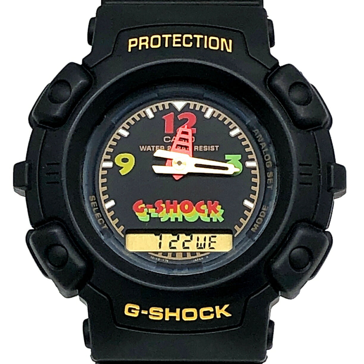 G-SHOCK AW-560J-1 90s Rasta Black Gold Watch Size ONE SIZE