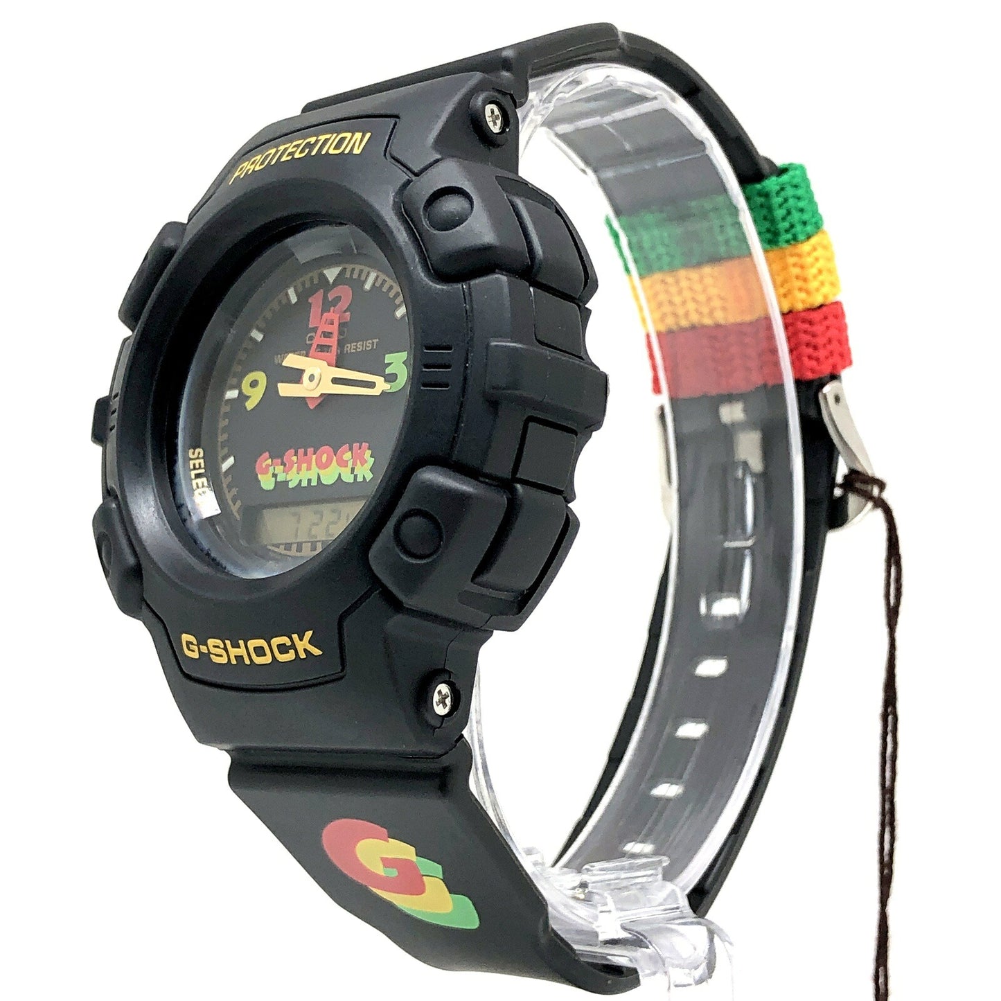 G-SHOCK AW-560J-1 90s Rasta Black Gold Watch Size ONE SIZE