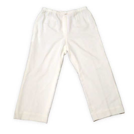 GIVENCHY GLAMOUR Silk Blend Rayon Pants White Size 48