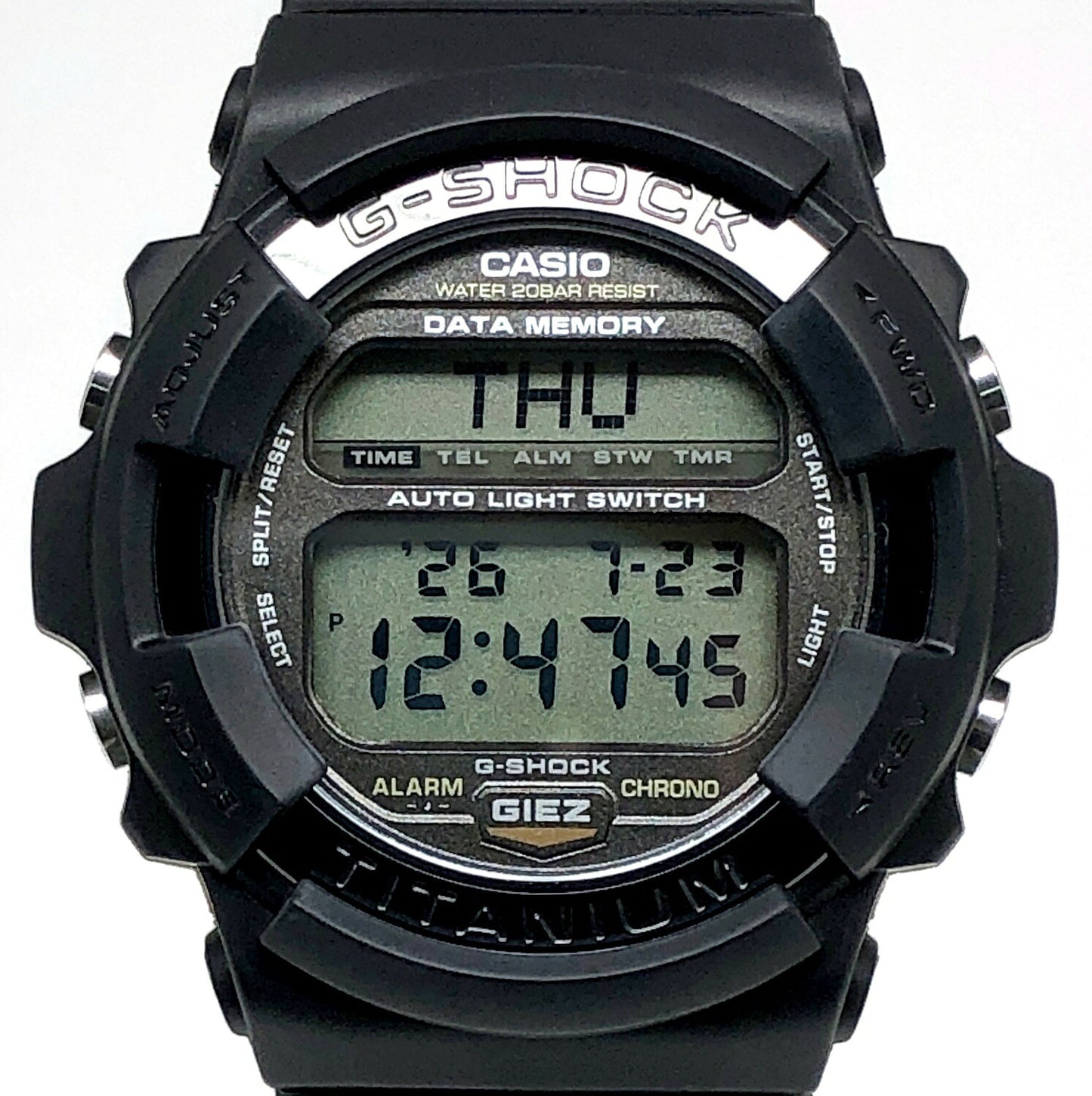 G-SHOCK GIEZ GS-100D-1A Titanium Black Silver Watch Size ONE SIZE