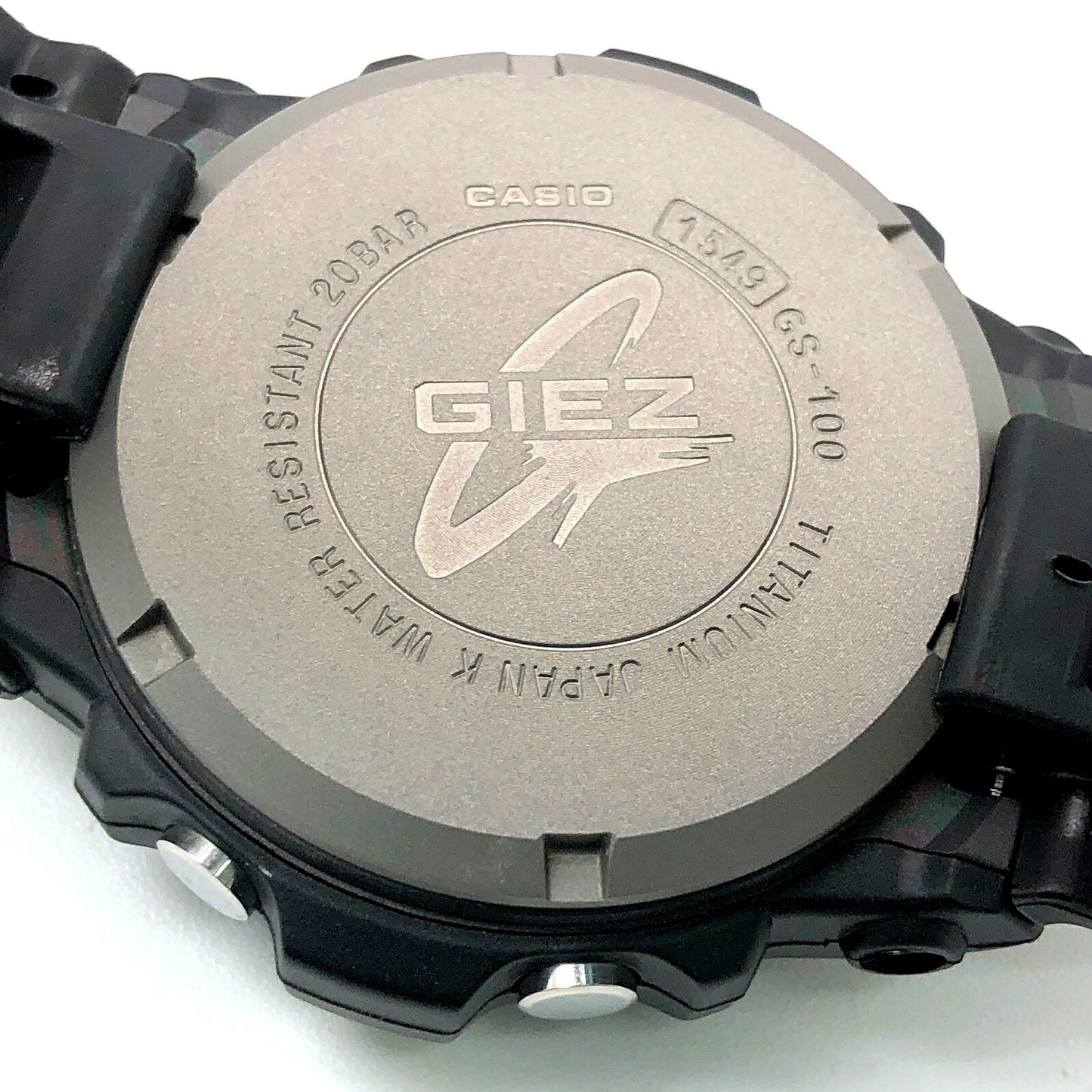 G-SHOCK GIEZ GS-100D-1A Titanium Black Silver Watch Size ONE SIZE