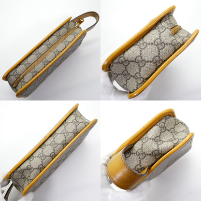 GUCCI GG Supreme Canvas Leather Clutch Bag Size ONE SIZE