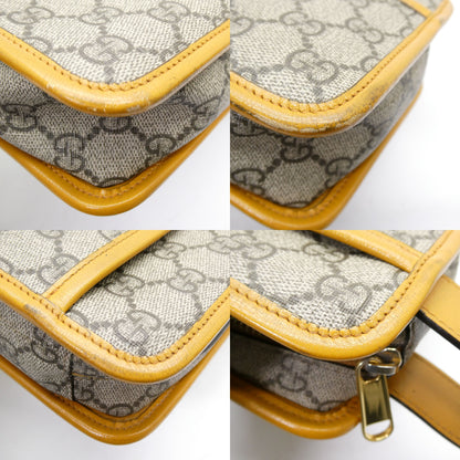 GUCCI GG Supreme Canvas Leather Clutch Bag Size ONE SIZE