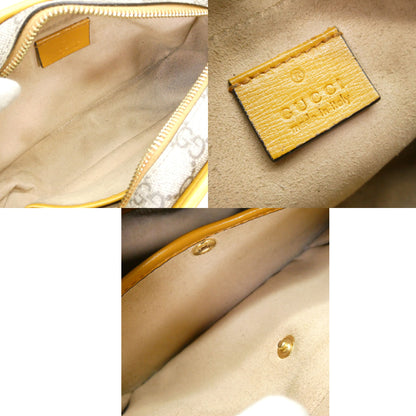 GUCCI GG Supreme Canvas Leather Clutch Bag Size ONE SIZE