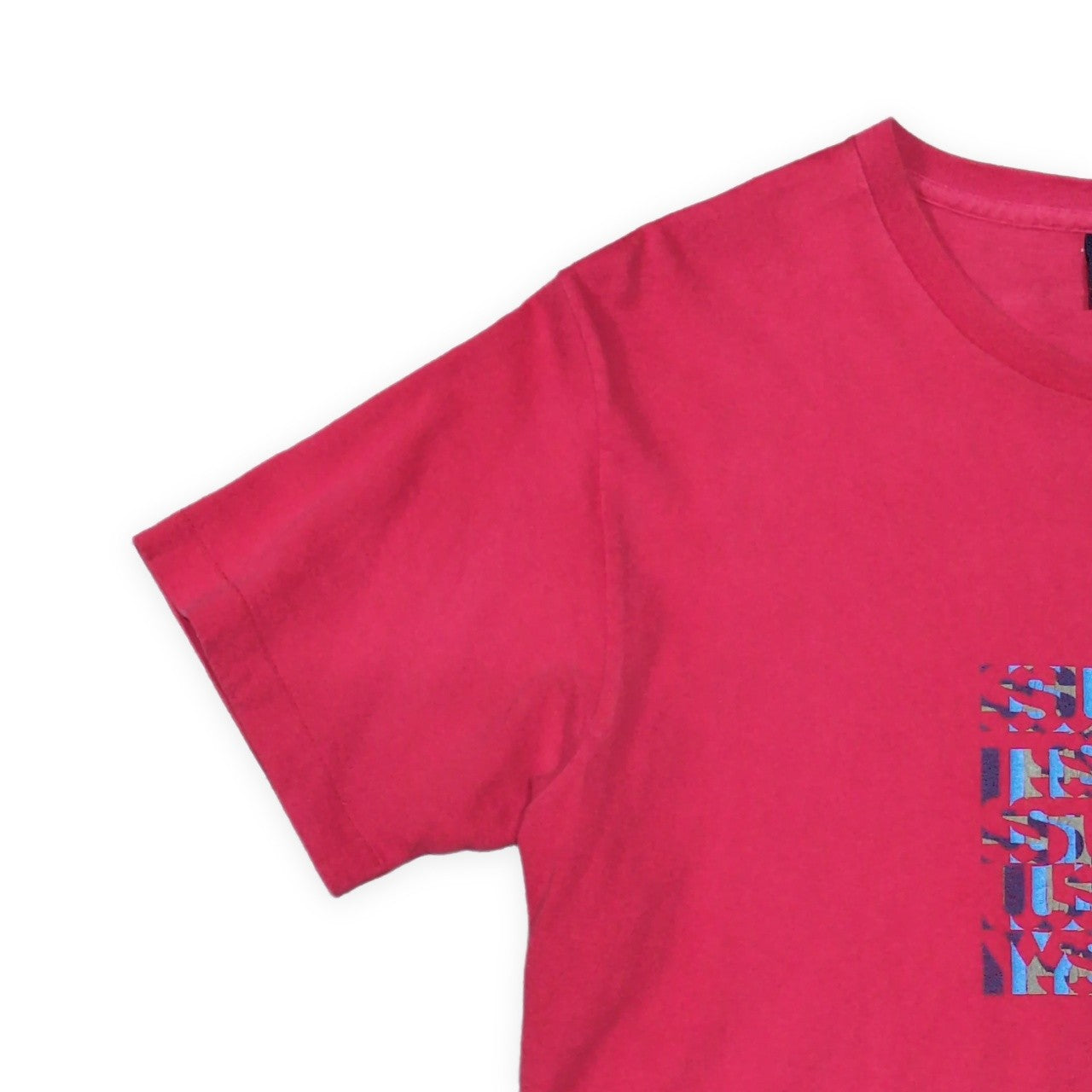 STUSSY 90s Vintage USA Made Red T-Shirt Size M