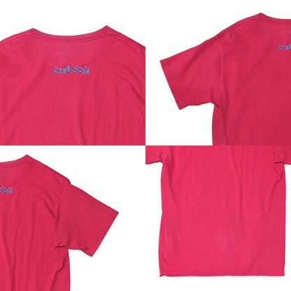 STUSSY 90s Vintage USA Made Red T-Shirt Size M