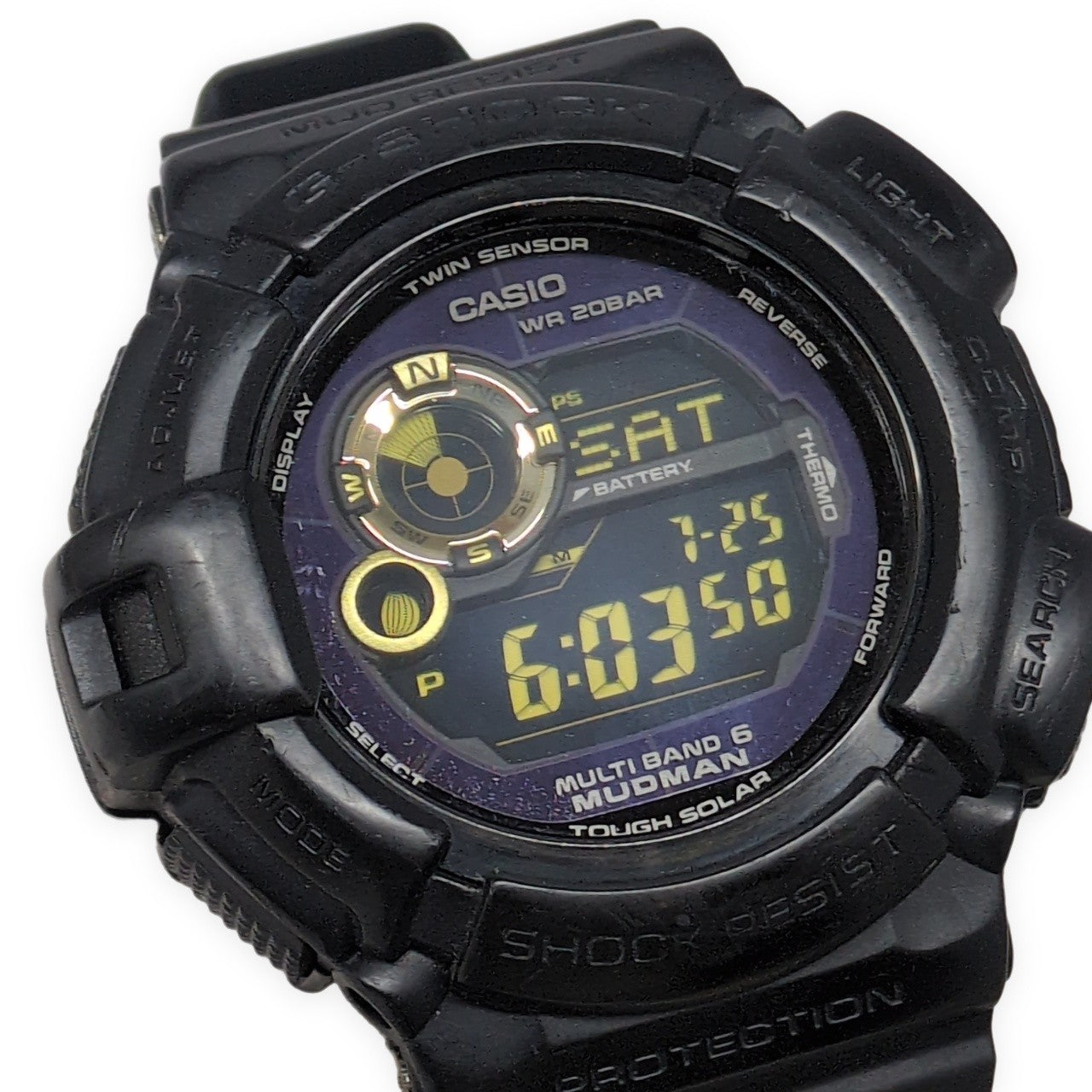 G-SHOCK MUDMAN Black Gold Tough Solar Watch Size ONE SIZE