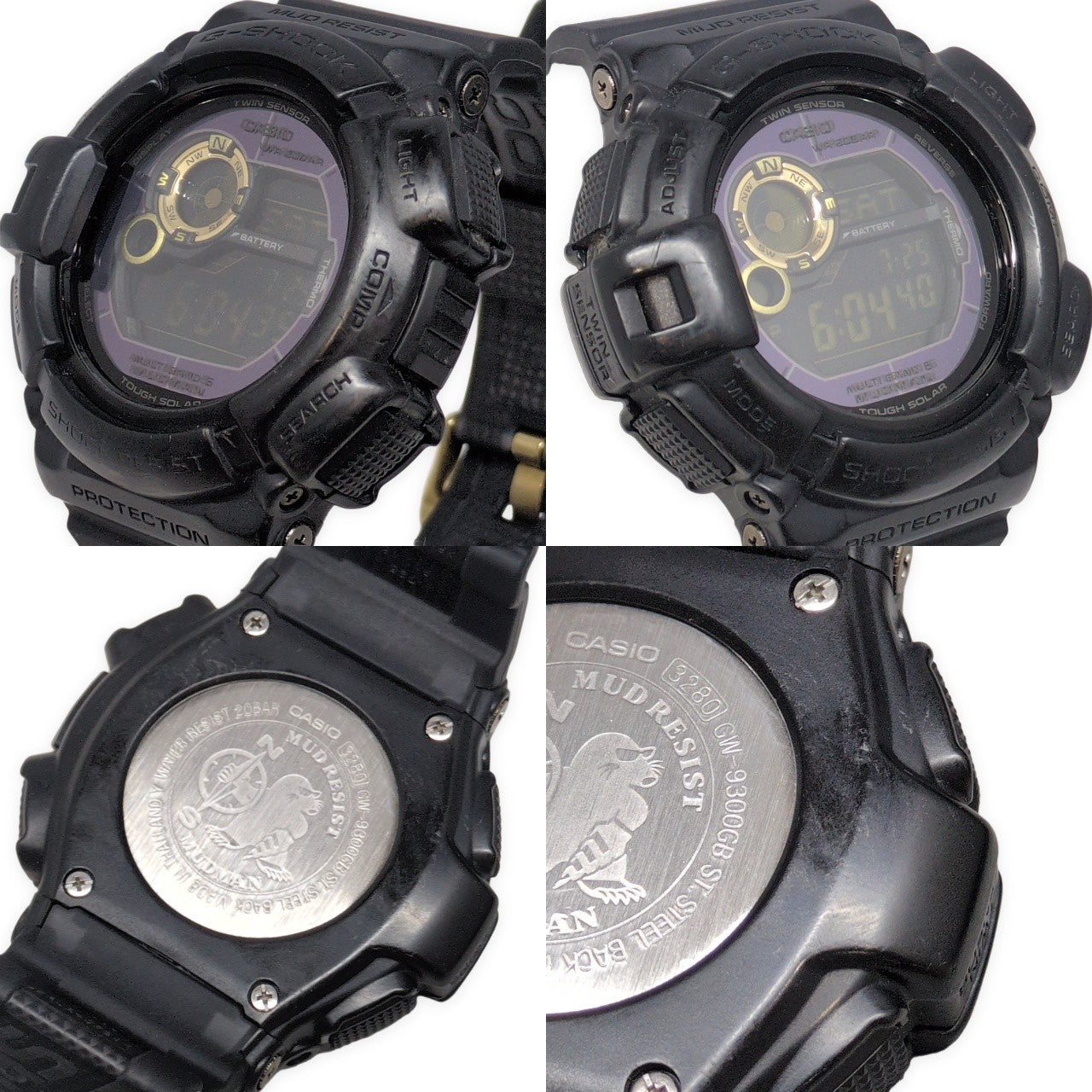 G-SHOCK MUDMAN Black Gold Tough Solar Watch Size ONE SIZE