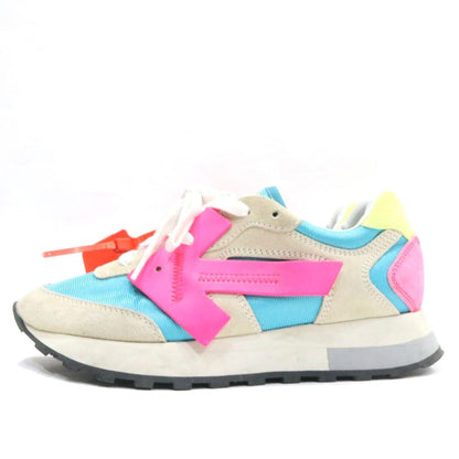 OFF-WHITE HG Runner Mixed-Media Sneakers Fuchsia Size 24.0CM